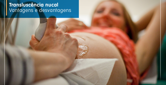 Imagem de grávida em ultrassonografia de translucência nucal